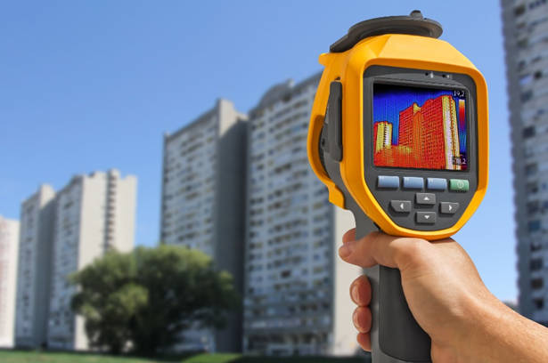 Visual of building assesor carrying out a BER examination